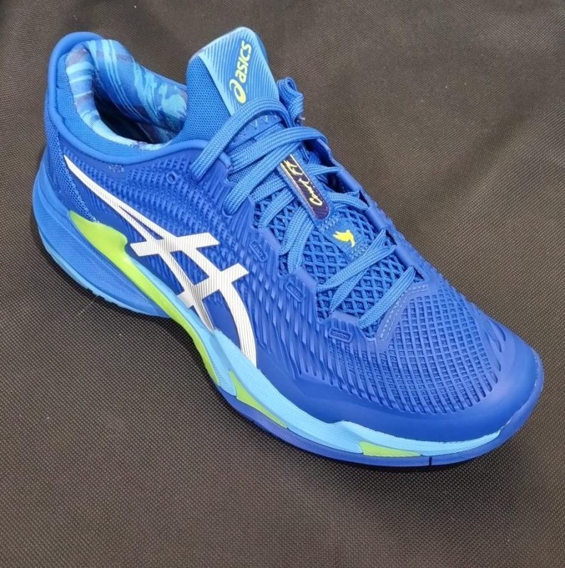 Asics Court FF3 Novak Tuna Blue/ White - Tennis Racquet | Tennis shoes ...